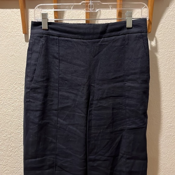 Vince Linen-Blend Tapered Pull-On Pant, Marina - XS - Picture 5 of 12